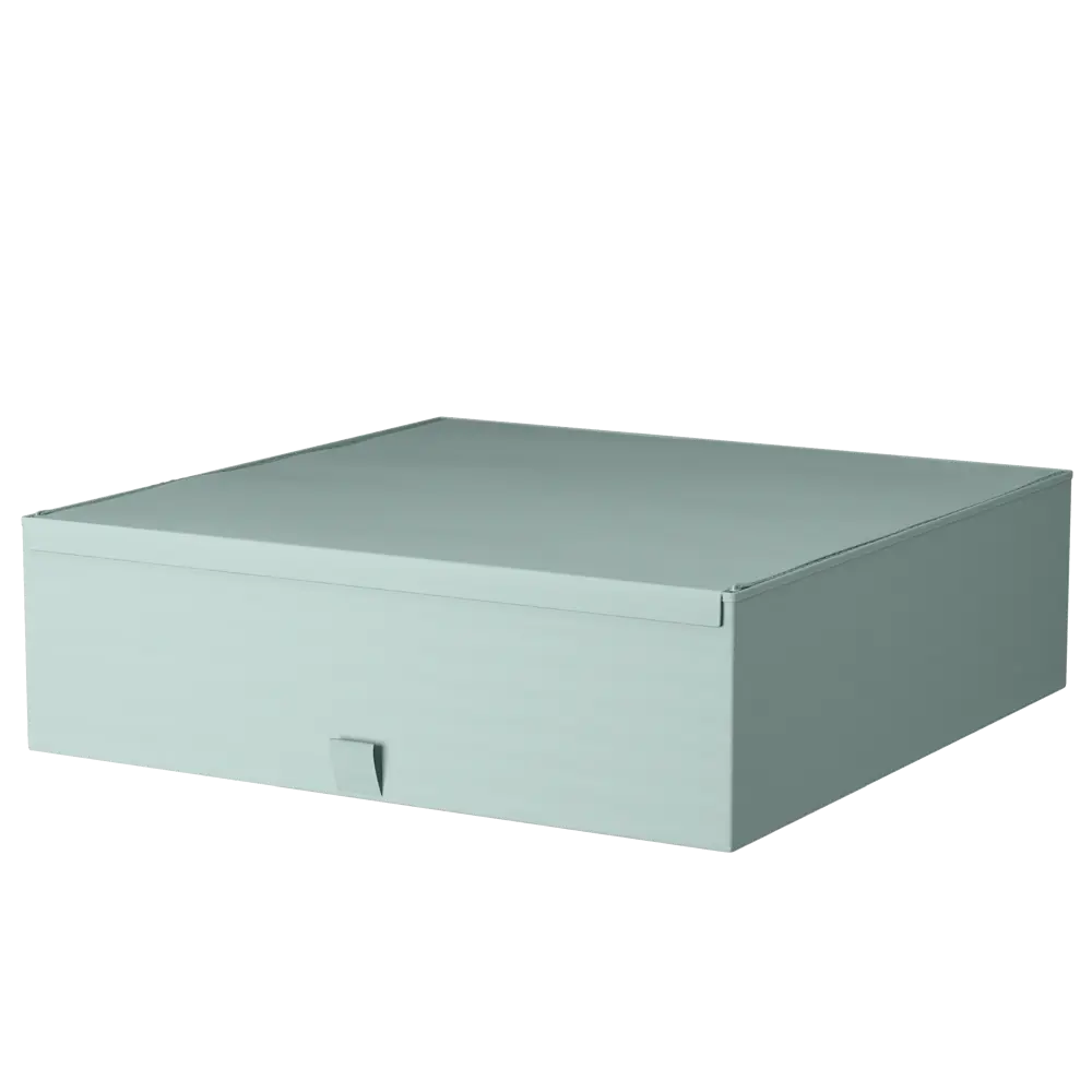 Короб с крышкой Spaceo Laguna 5, 560x165x560 мм, 51 л, нетканый, цвет зеленый STLM-2033376