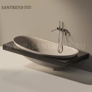 Ванна встроенная IO e SI серая