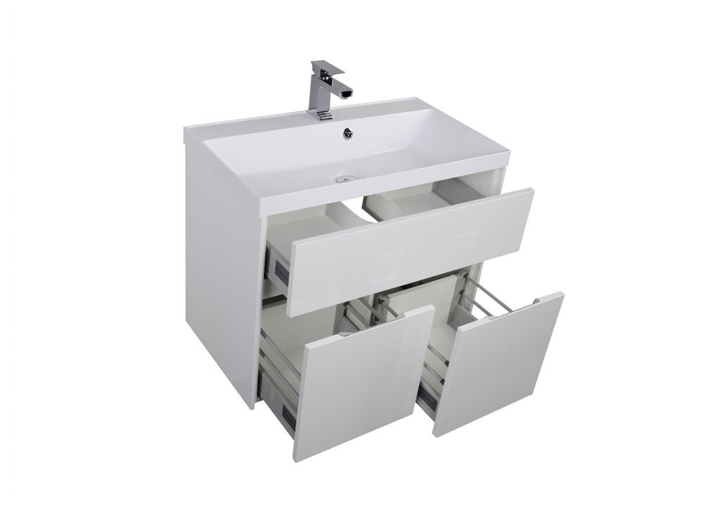 Тумба с раковиной Aquanet Латина 80 белый 0017963800179395 - Вид №3