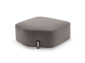 Кожаный пуф