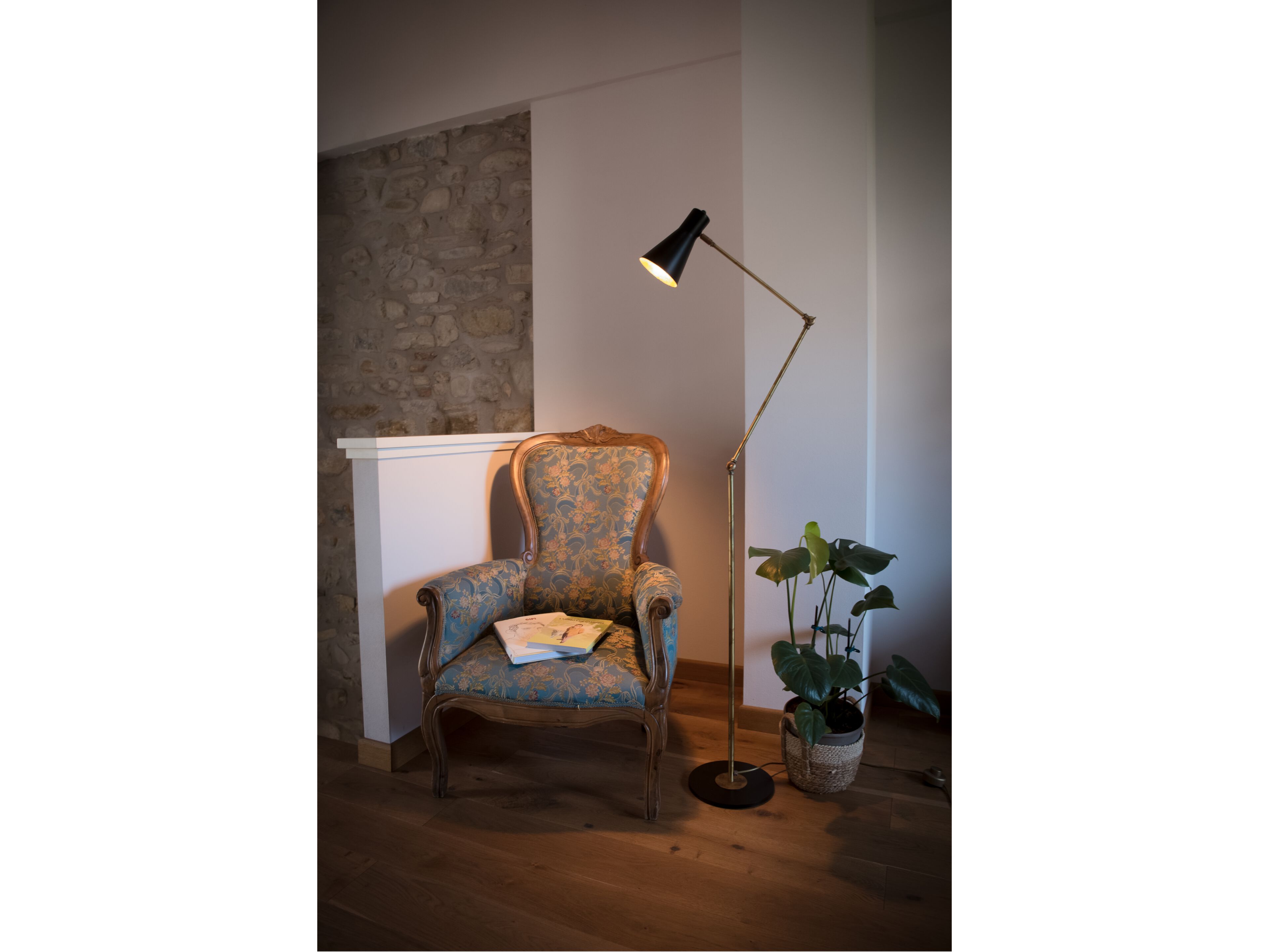 Регулируемая латунная напольная лампа BRG ILLUMINAZIONE Вик ARCH-00131438 - Вид №2