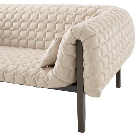 Ligne Roset 3-х местный кожаный диван Ruché sun-id-1430015 - Вид №3