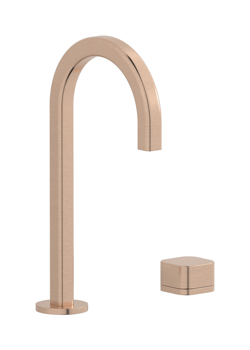 Смеситель для раковины на 2 отверстия WE ARE IB eo394sr_3 Brushed Rose Gold Elio