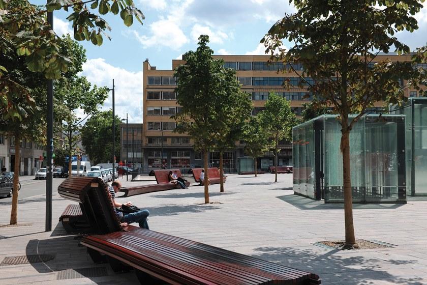 City Design Модульная деревянная скамья со спинкой Flow Flow, flow a - Вид №1