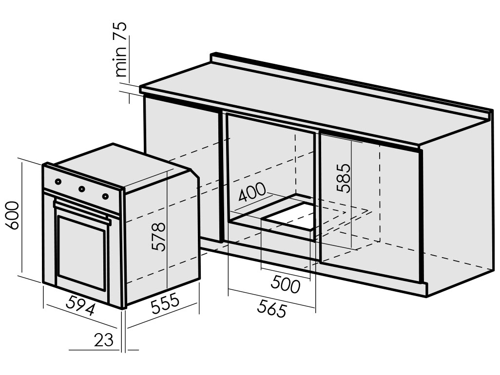 1197034 Газовый духовой шкаф MBS DG-604 STDN-0015767 - Вид №10
