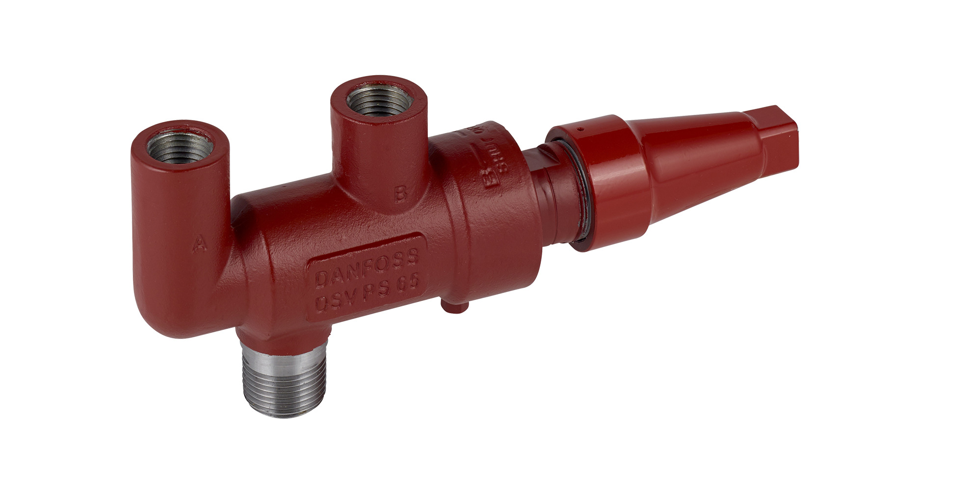 Danfoss DSV — многоходовые запорные клапаны для предохранительных клапанов DSV 2 Клапан запорный двойной 148F3006  - Вид №1