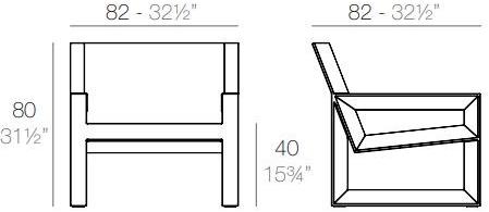 VONDOM Садовое кресло Frame sun-id-1503950 - Вид №4