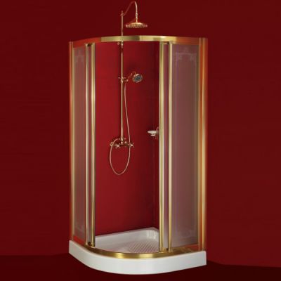 Душевой уголок MIGLIORE Aurelia, 90 х 90 х 185 см, стекло прозрачное ML.AUR-22.090.TR.BR - Вид №1