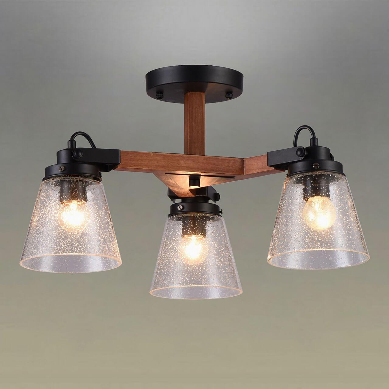 Потолочная люстра Omnilux Borgo OML-51007-03 OMNILUX BORGO 220132 Черный - Вид №1