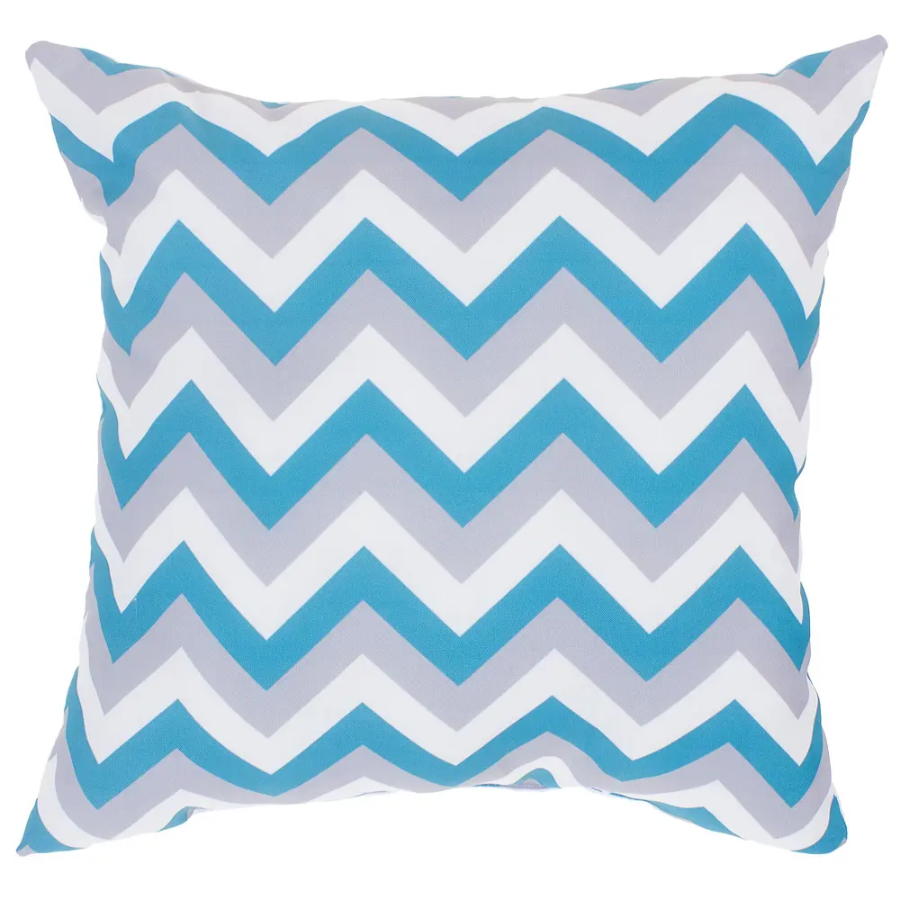 Подушка декоративная «Зиг-заг» 40х40 см цвет бирюзовый SEASONS STLM-2208506