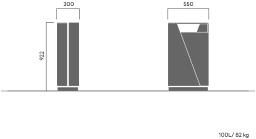 VESTRE Урна для мусора с пепельницей Bloc sun-id-1465457 - Вид №9
