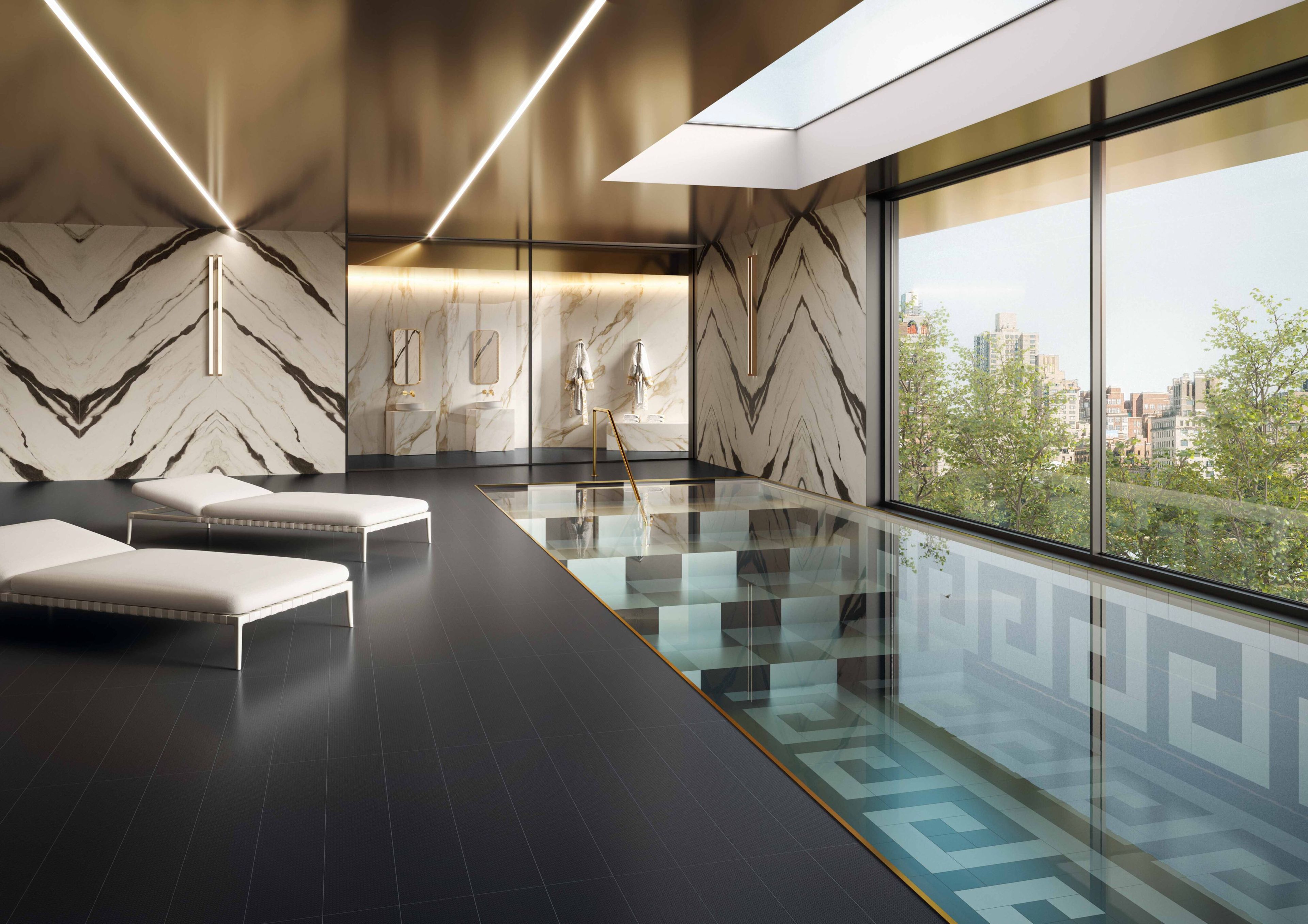 Пол / керамогранит Versace Ceramics La Greca Signature ARCH-00071571 - Вид №4