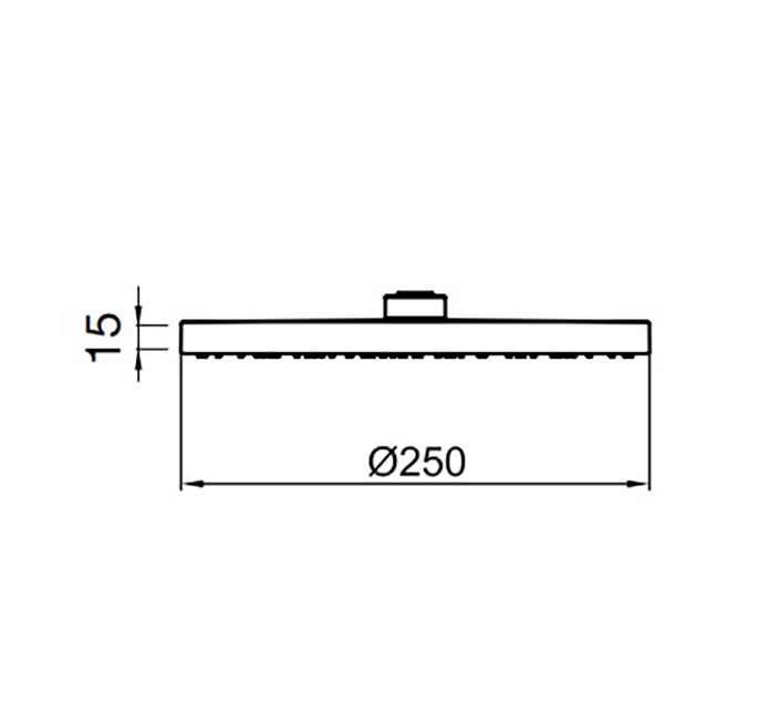 AC1011560BRASS Верхний душ , хром Webert Comfort - Вид №1