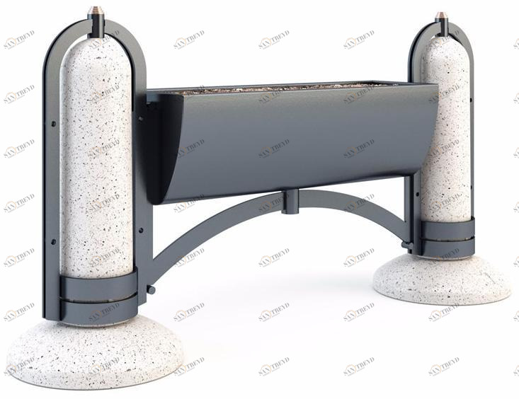 Bellitalia Кашпо для общественных мест из оцинкованной стали Cosmoarredo sun-id-1459051