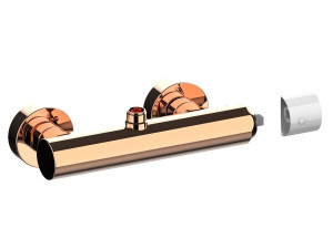 Внешний однорычажный смеситель для душа с 2 отверстиями