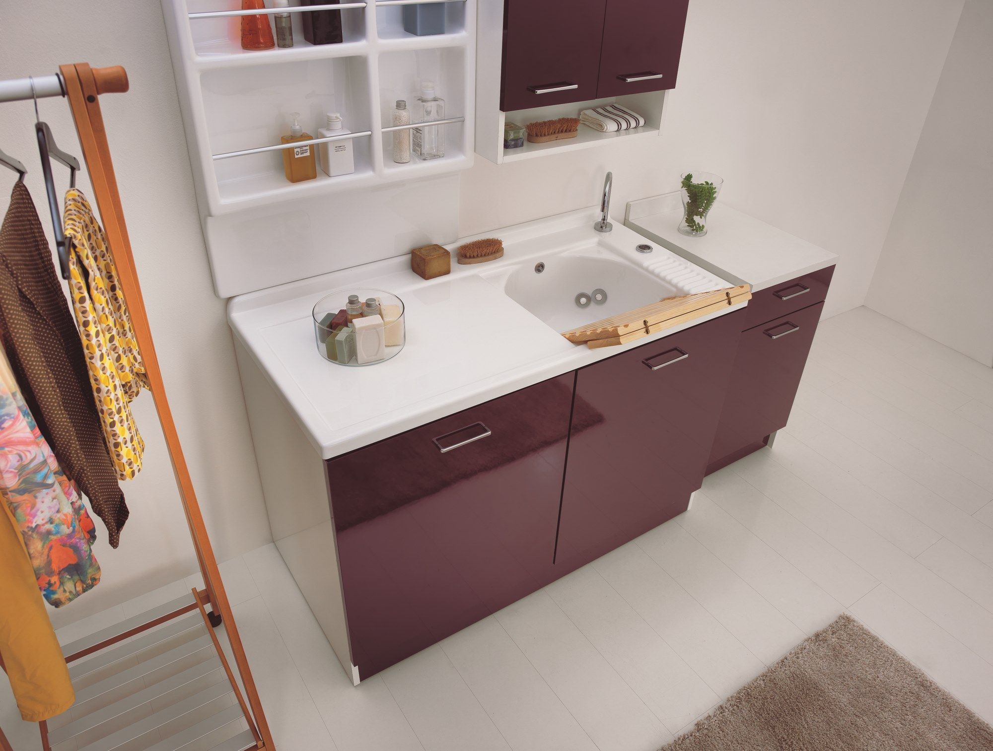 Керамический модульный шкаф для белья со стиральной машиной COLAVENE Active Wash ARCH-00139232 - Вид №17