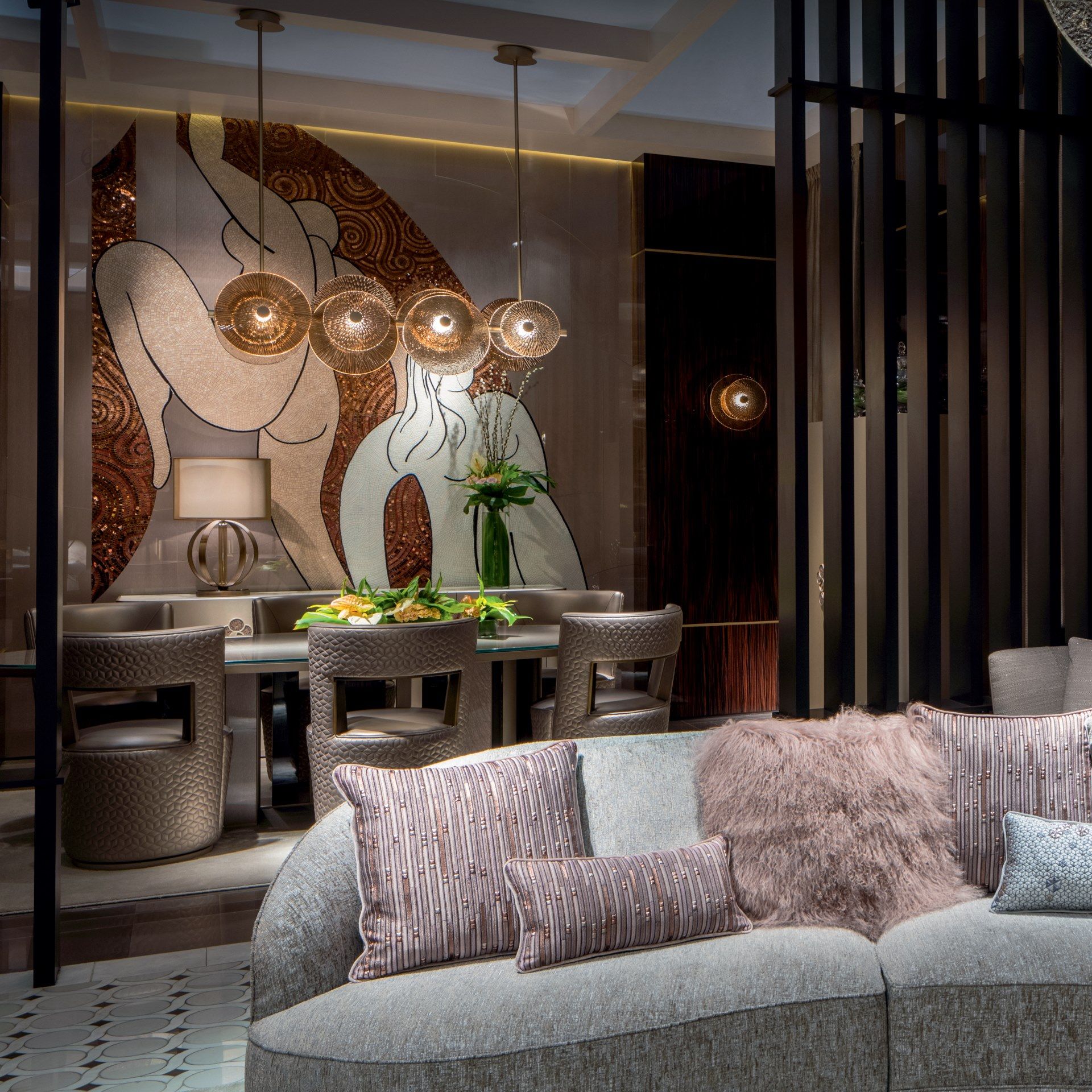 Овальный стол с Витритовой столешницей Sicis Коро ARCH-00131691 - Вид №4