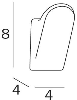 INDA® Крючок для халата гостиницы Hotellerie A38210 - Вид №1