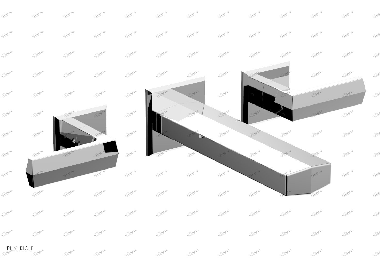 Смеситель для ванны DIAMA Phylrich  184-57-026 Хромированный 