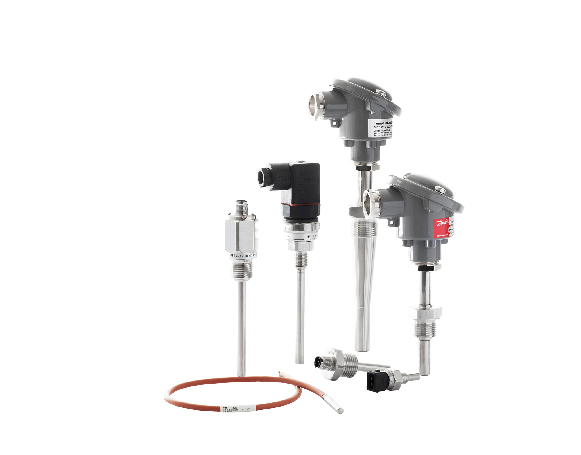 Danfoss MBT3560 — термопреобразователь сопротивления с унифицированным выходным сигналом 4-20 мА Датчик температуры MBT 3560 084Z4036  - Вид №102