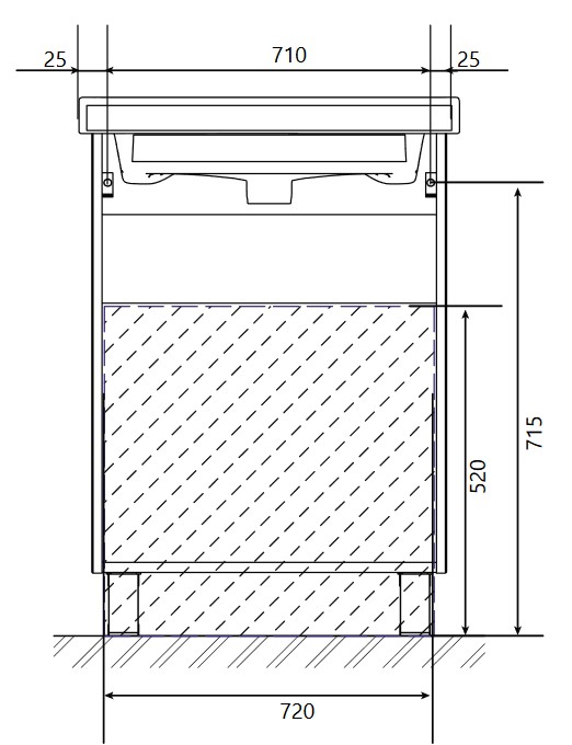 У92517 Тумба Gaula 80Н 3я White 1 Marka Gaula  - Вид №5