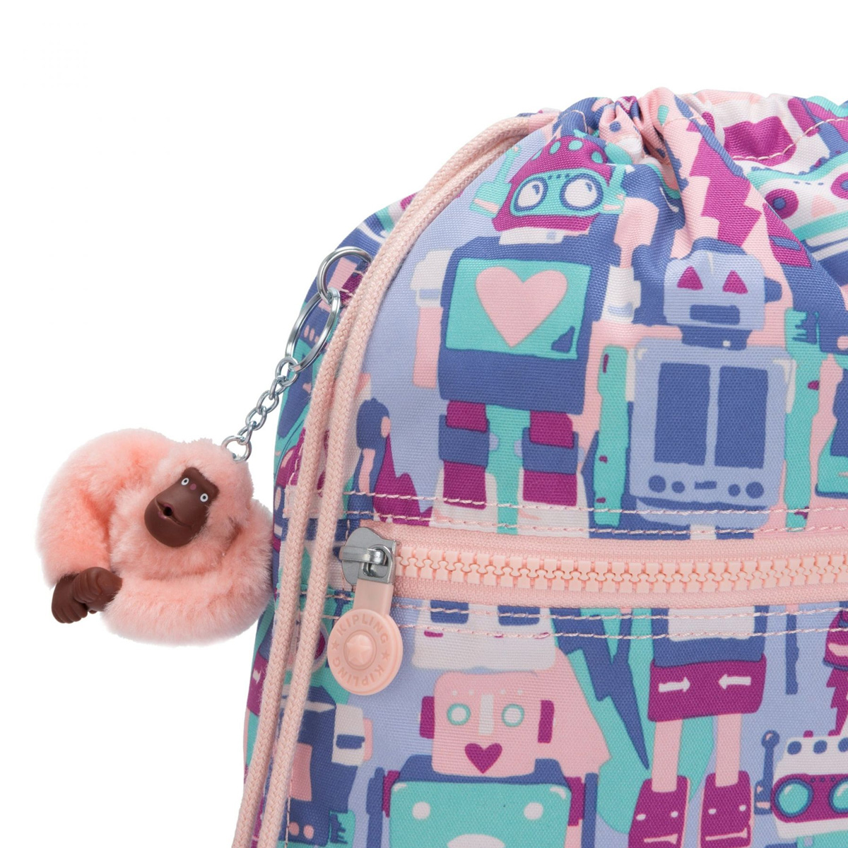 KI563757J Рюкзак-мешок Medium Drawstring Bag Kipling Supertaboo  - Вид №4