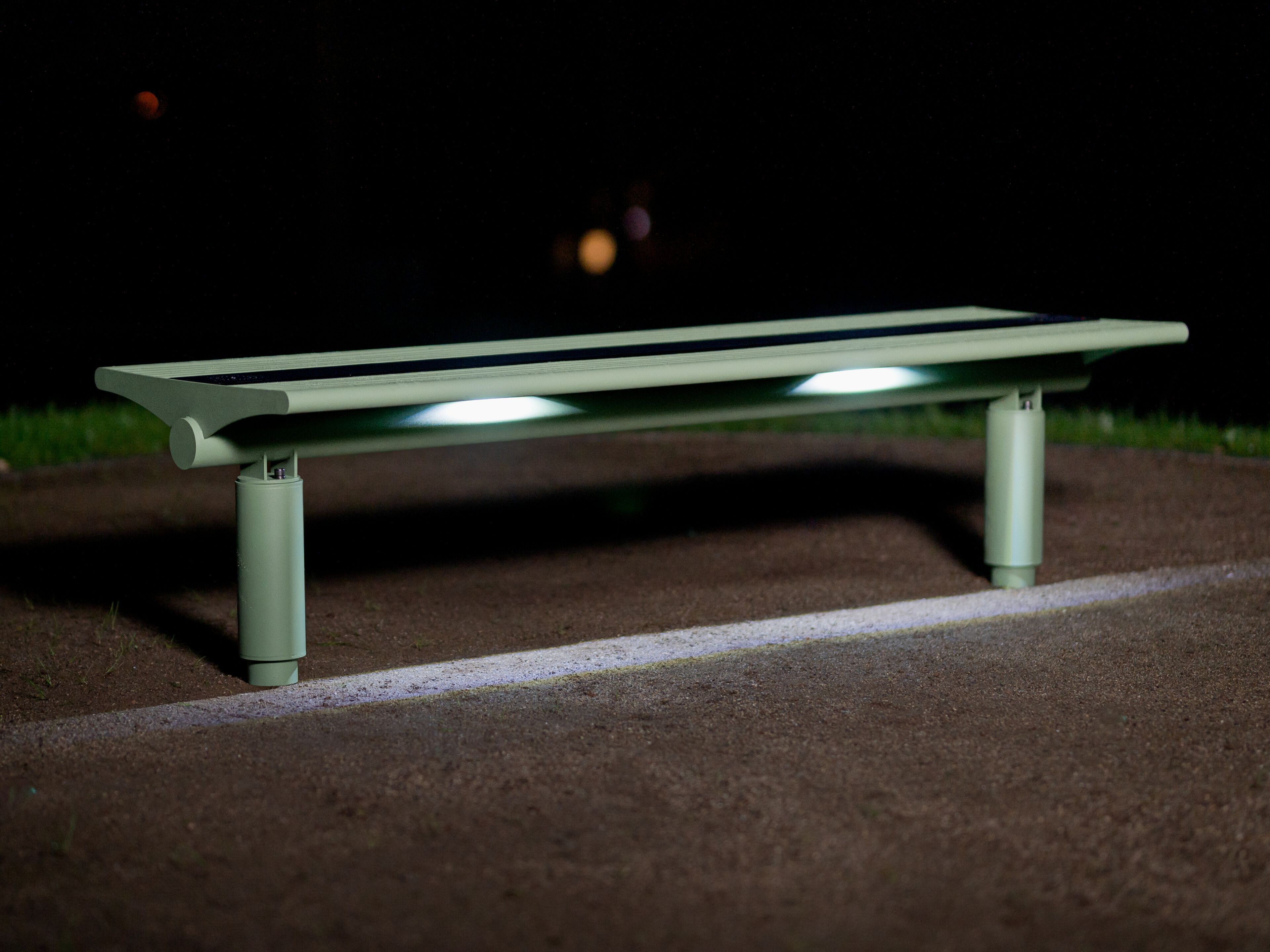 Скамья из нержавеющей стали со встроенным освещением BENKERT BANKE Siardo ARCH-00011192