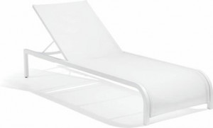 Лежак белый f8 текстиль белый Manutti Latona