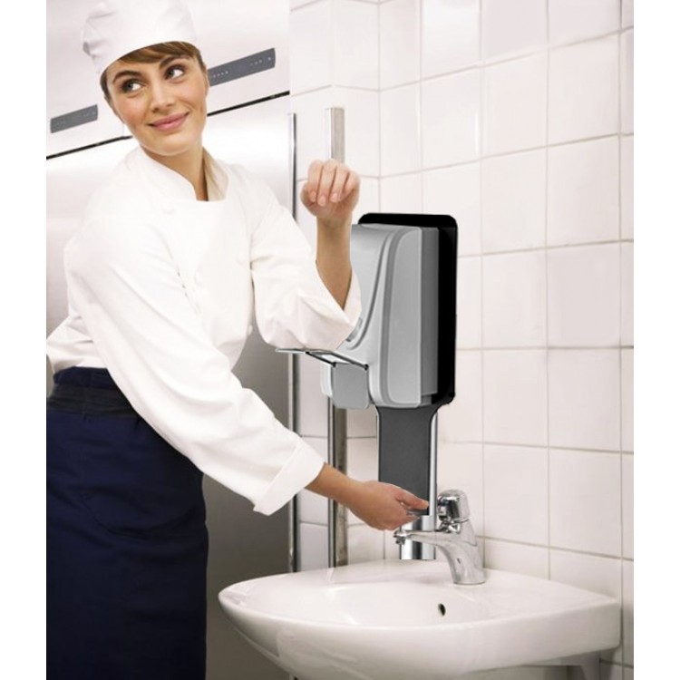 ARDE-1366S Cтойка с локтевым дозатором для антисептика и мыла 10.9 кг
Полированая сталь AISI 201 Santreyd  - Вид №2