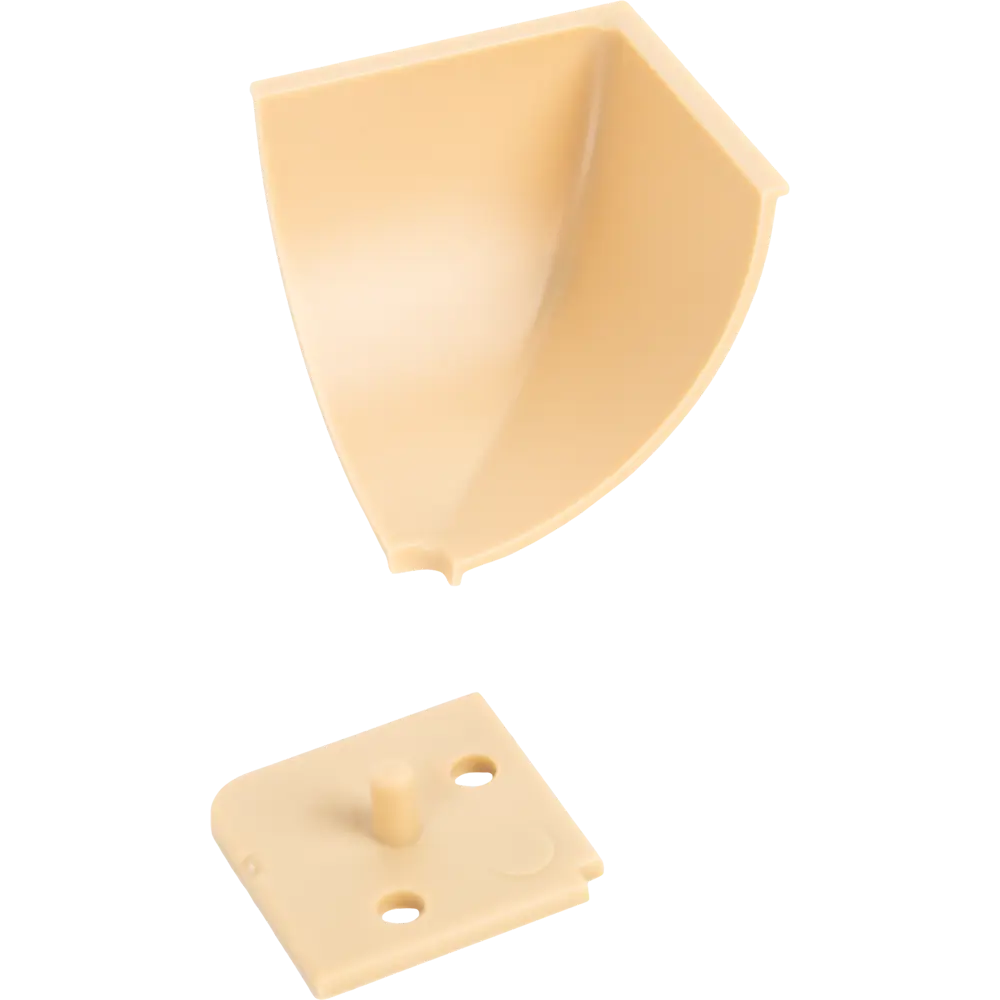 Santreyd Заглушки для плинтуса ПВХ бежевые 6 шт — аккуратные углы без зазоров 88282081 STLM-0077222 - Вид №1