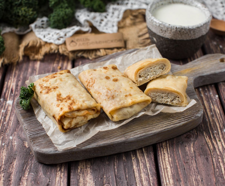 7456 Блины с курицей в сметане Вкусляндия 