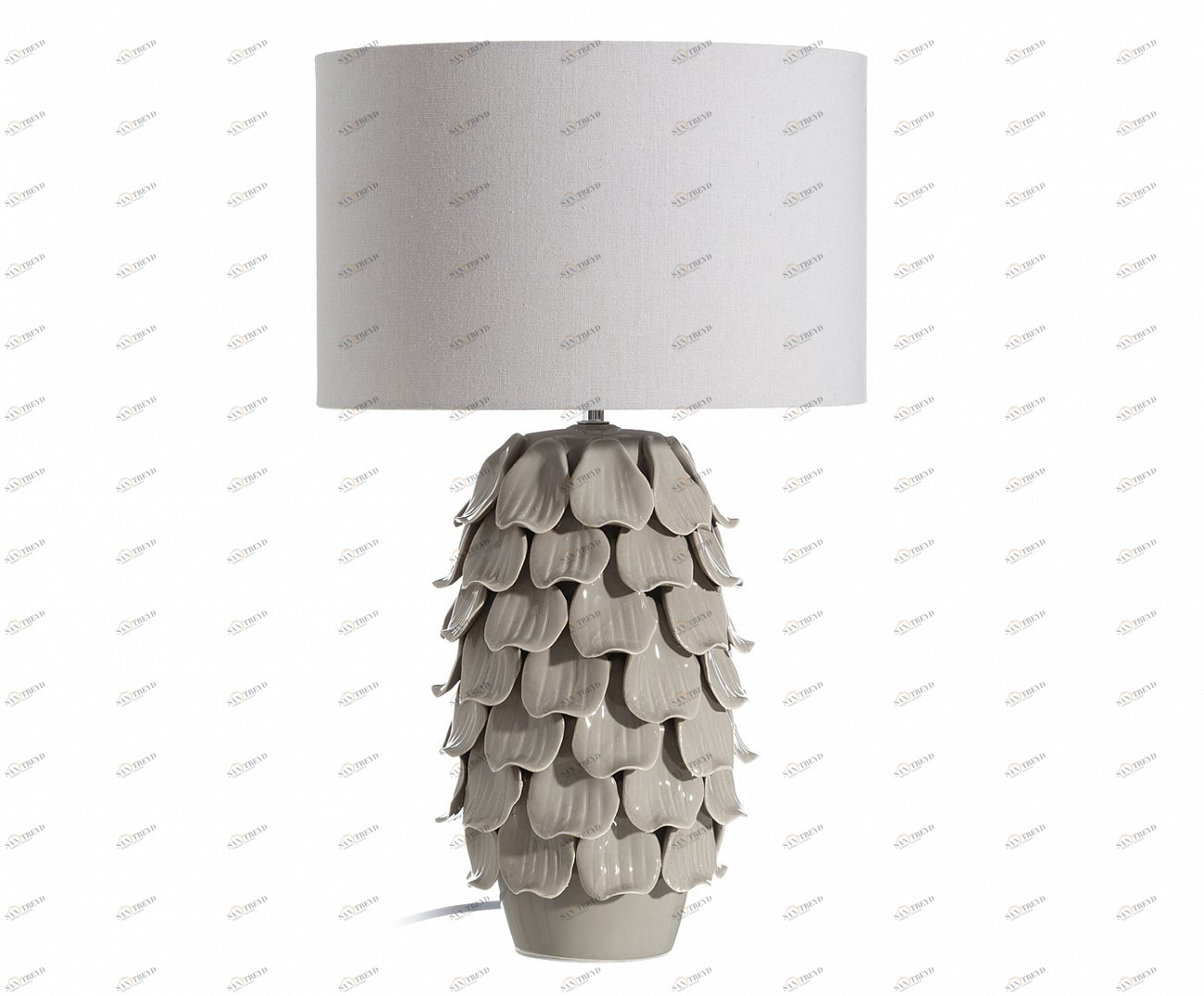 Настольная лампа Plants серого цвета TO4ROOMS DZ-102-519