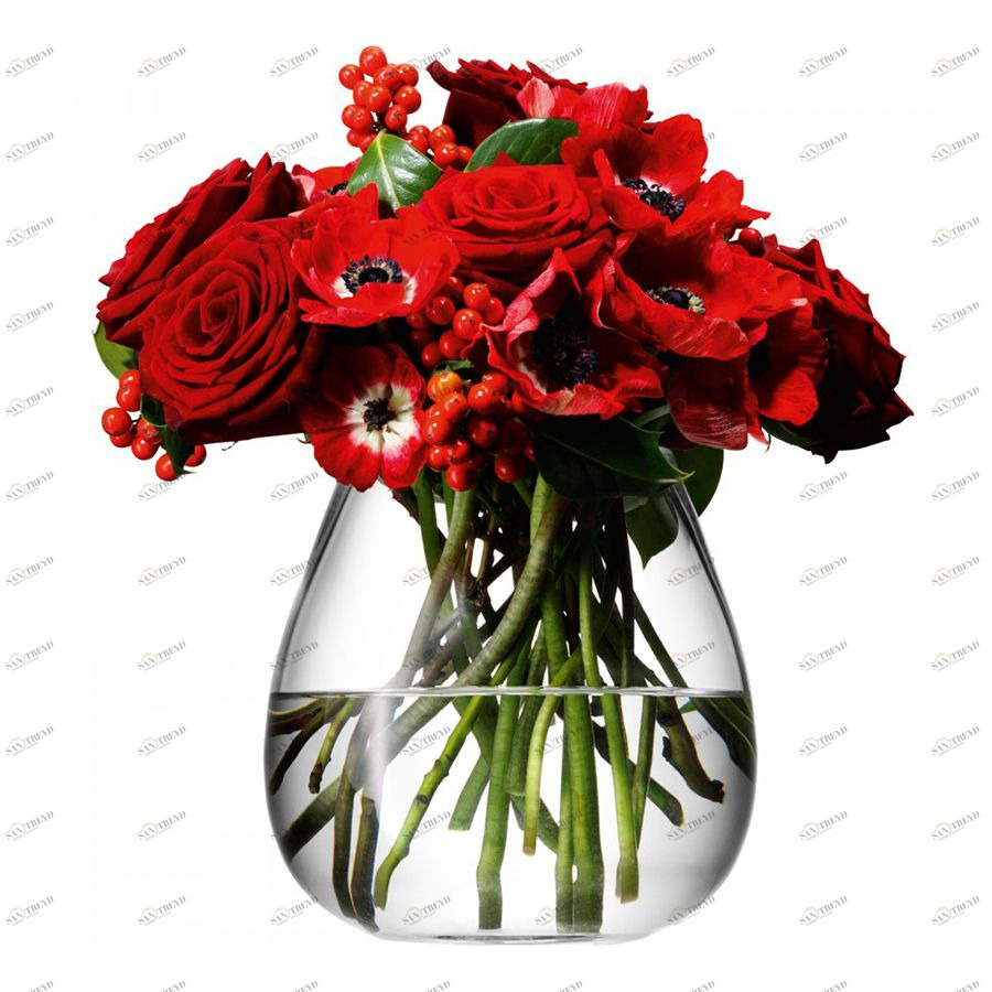 Ваза округлая низкая Flower 17 см LSA International G59717301