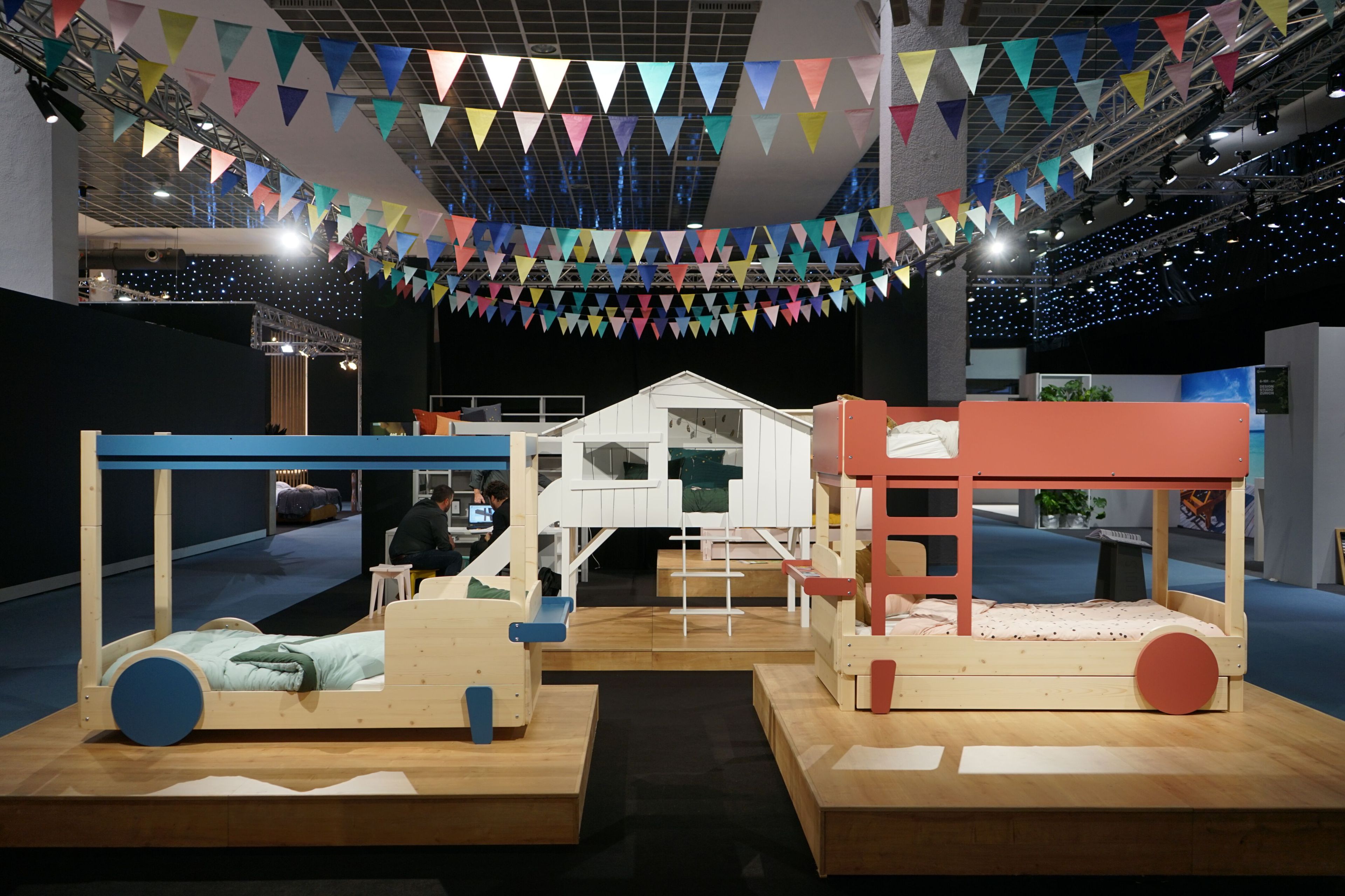 Деревянная двухъярусная кровать с выдвижной кроватью Mathy by Bols ARCH-00048116 - Вид №4