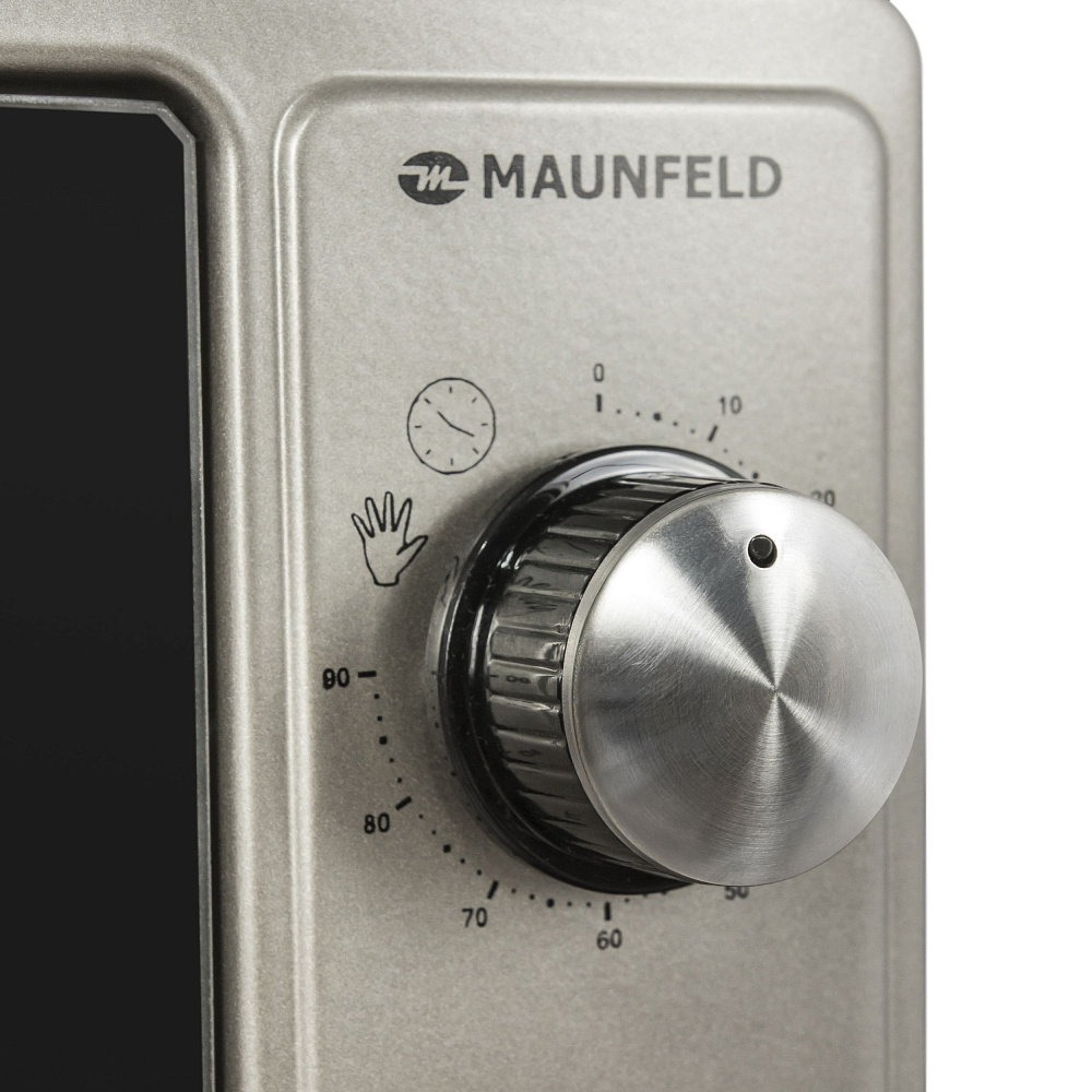 CEMOB.363.S1 Мини-печь / электрическая мини-печь, 50см, 1300 вт, механический программатор, решетка для гриля, прямоугольный противень, круглый противень , нержавеющая сталь Maunfeld Santreyd  - Вид №5