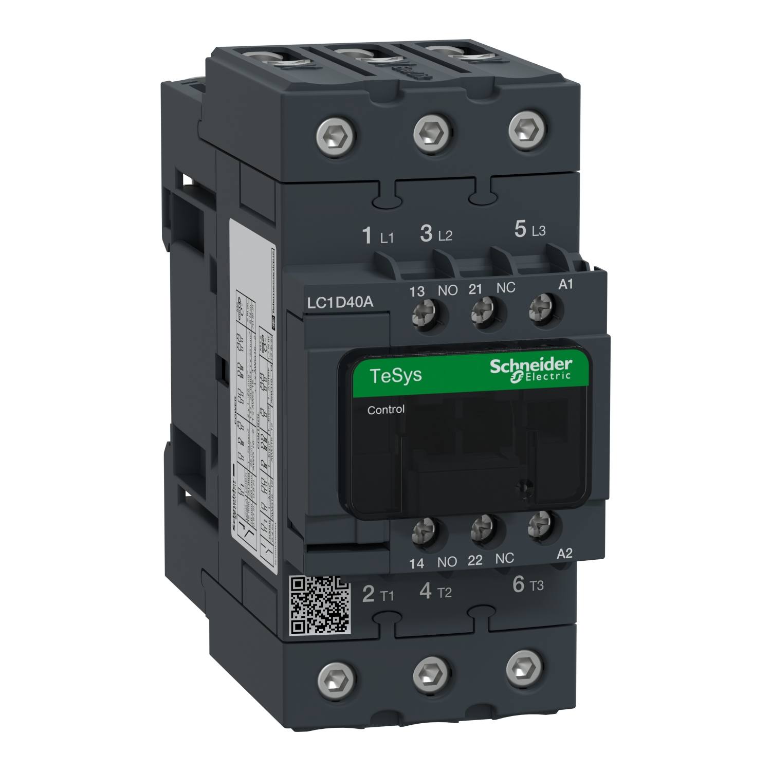 LC1D40AE7 Контактор LC1D EVERLINK 3P 60А 440/48В AC 18.5кВт Schneider Electric TeSys 