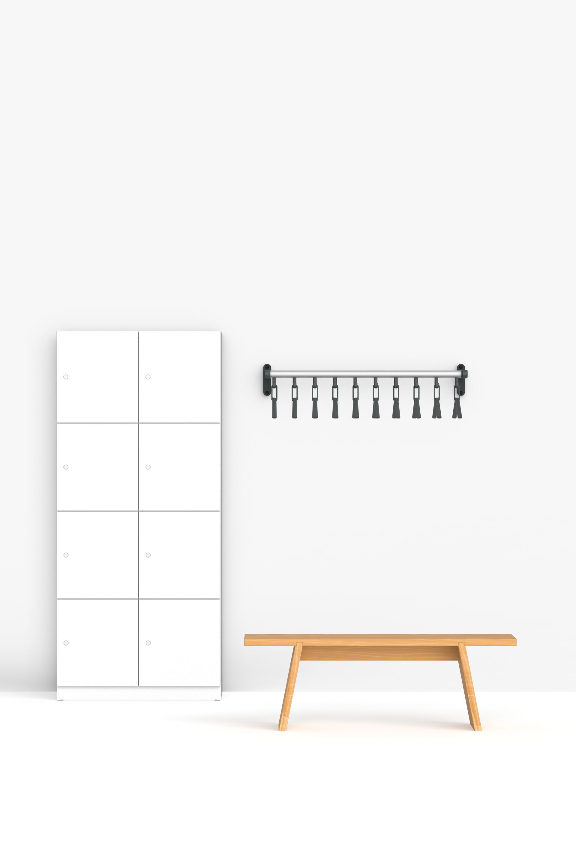 Стальная и пластиковая настенная вешалка FUNCTIONALS Tertio ARCH-00087199 - Вид №4