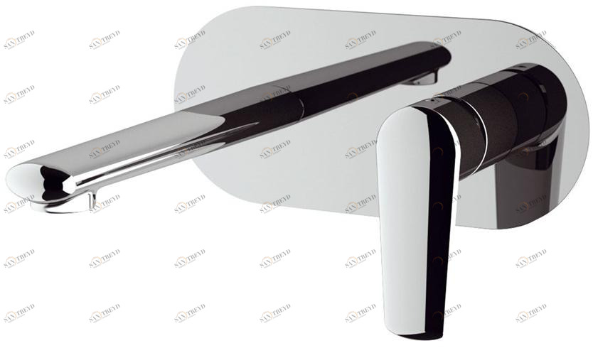 Remer Rubinetterie Смеситель для умывальника настенный с тарелкой Vanity V15