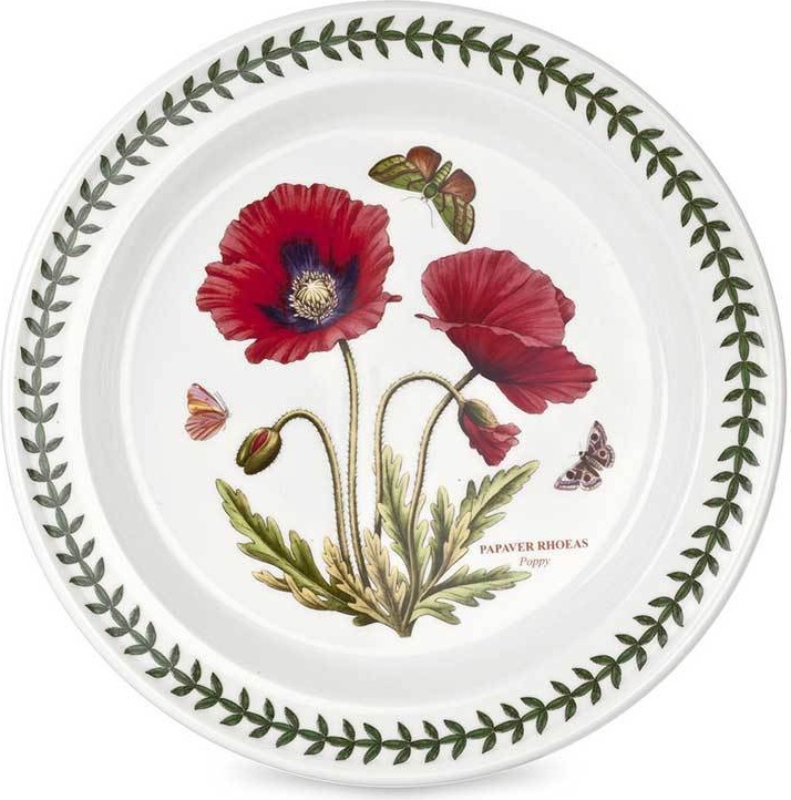 10568557 Portmeirion Тарелка обеденная Portmeirion Ботанический сад.Мак 25см, фарфор Фарфор 