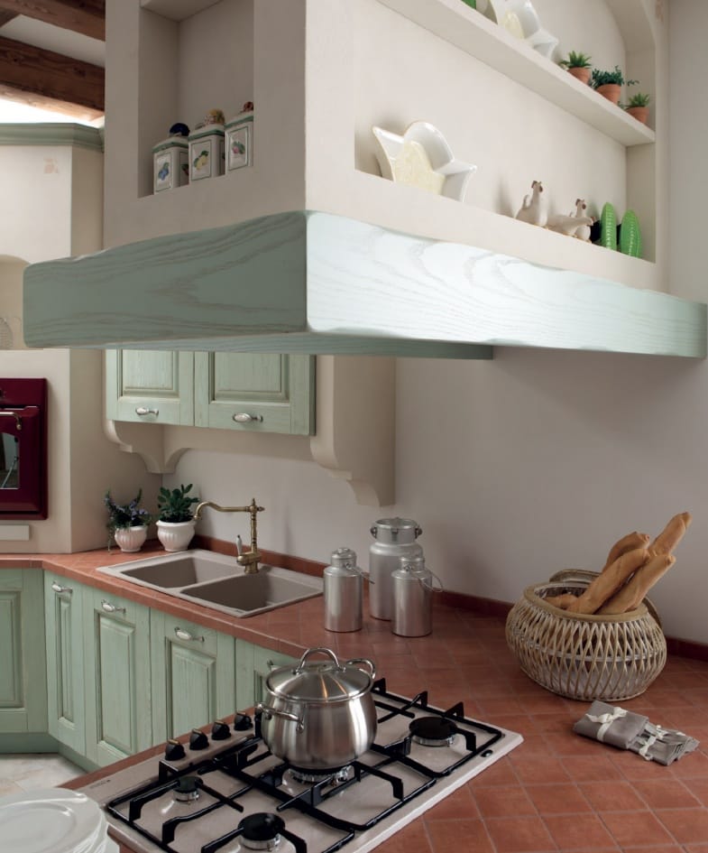 Встроенная кухня из ясеня Floritelli Cucine ARCH-00143109 - Вид №4