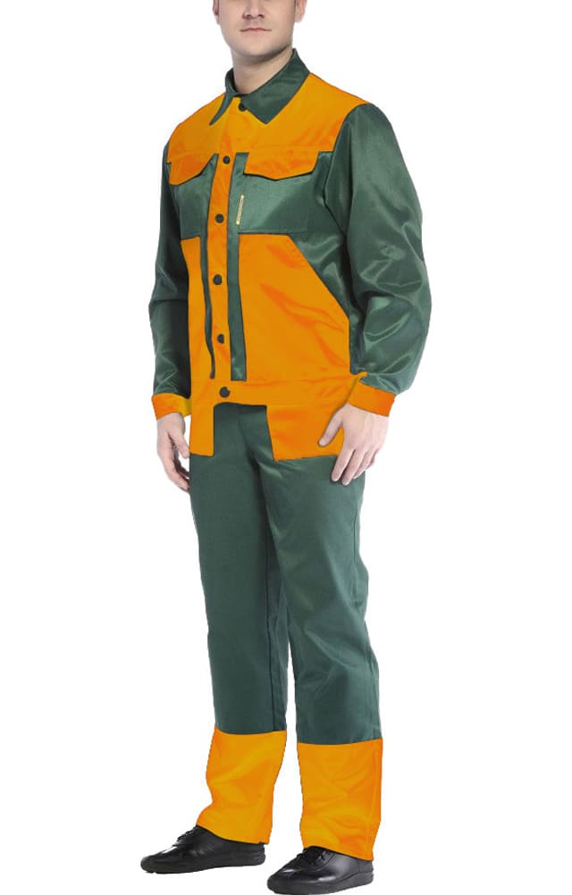 61669 Костюм "Мастер" оранжево-зеленый  Летняя спецодежда  размер 60-62/170-176  - Вид №9