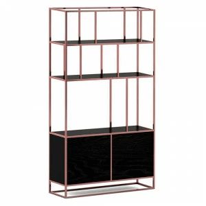 Стеллаж металлический медный Makella new copper INTELLIGENT DESIGN СТЕЛЛАЖ MAKELLA 260781 Медный;черный