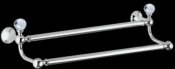 FS217 Держатель для полотенец, двойной, 60 см bagno&associati FOLIE