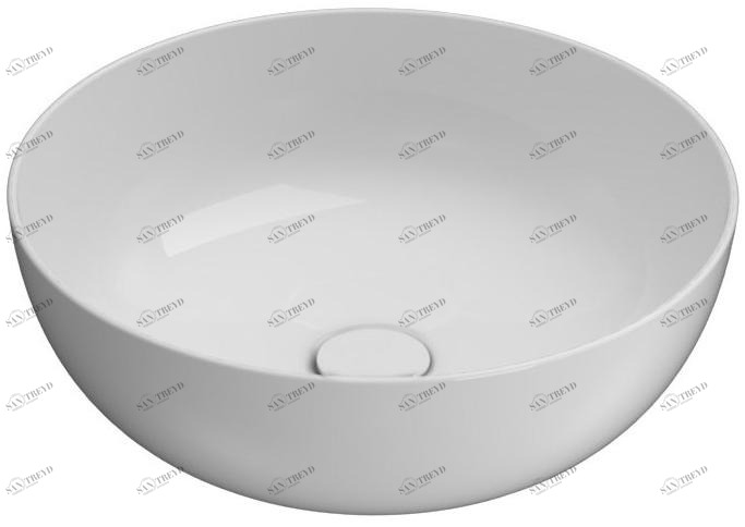 B6t45.bi / b6t37.bi Накладная раковина на столешницу  овальная Ceramica Globo T-EDGE