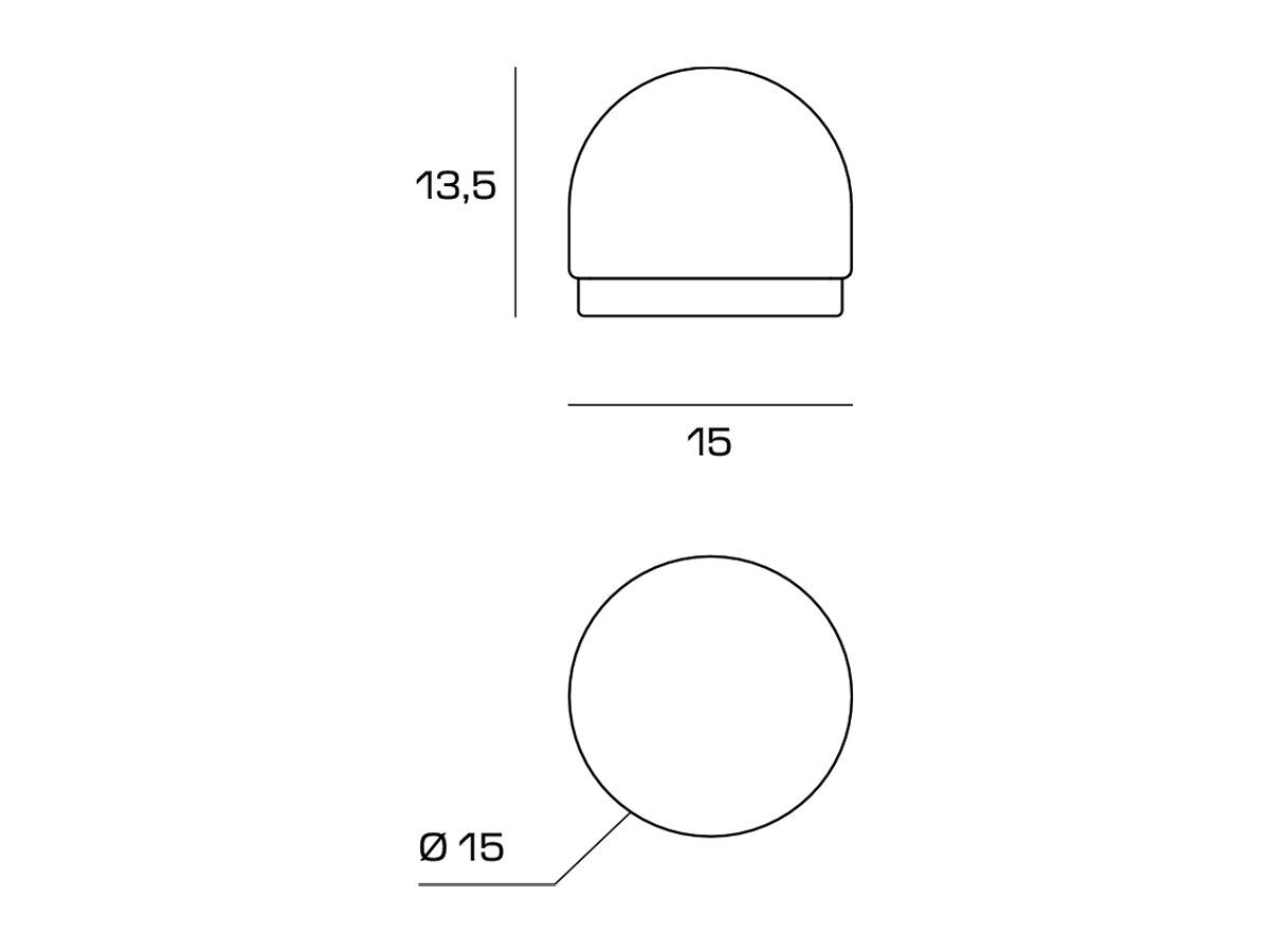 Светодиодная настольная лампа из бронзы и опалового стекла Miloox Domu ARCH-00059282 - Вид №1