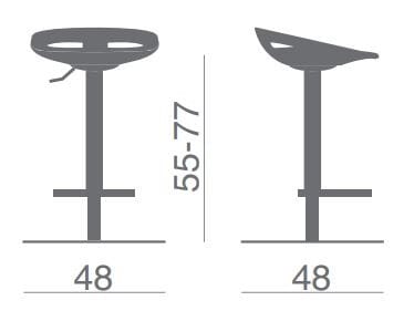 Регулируемая высота офисного стула с подставкой для ног Kastel Klou ARCH-00095917 - Вид №2