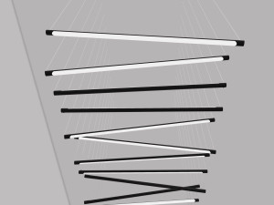 Алюминиевый подвесной светильник
