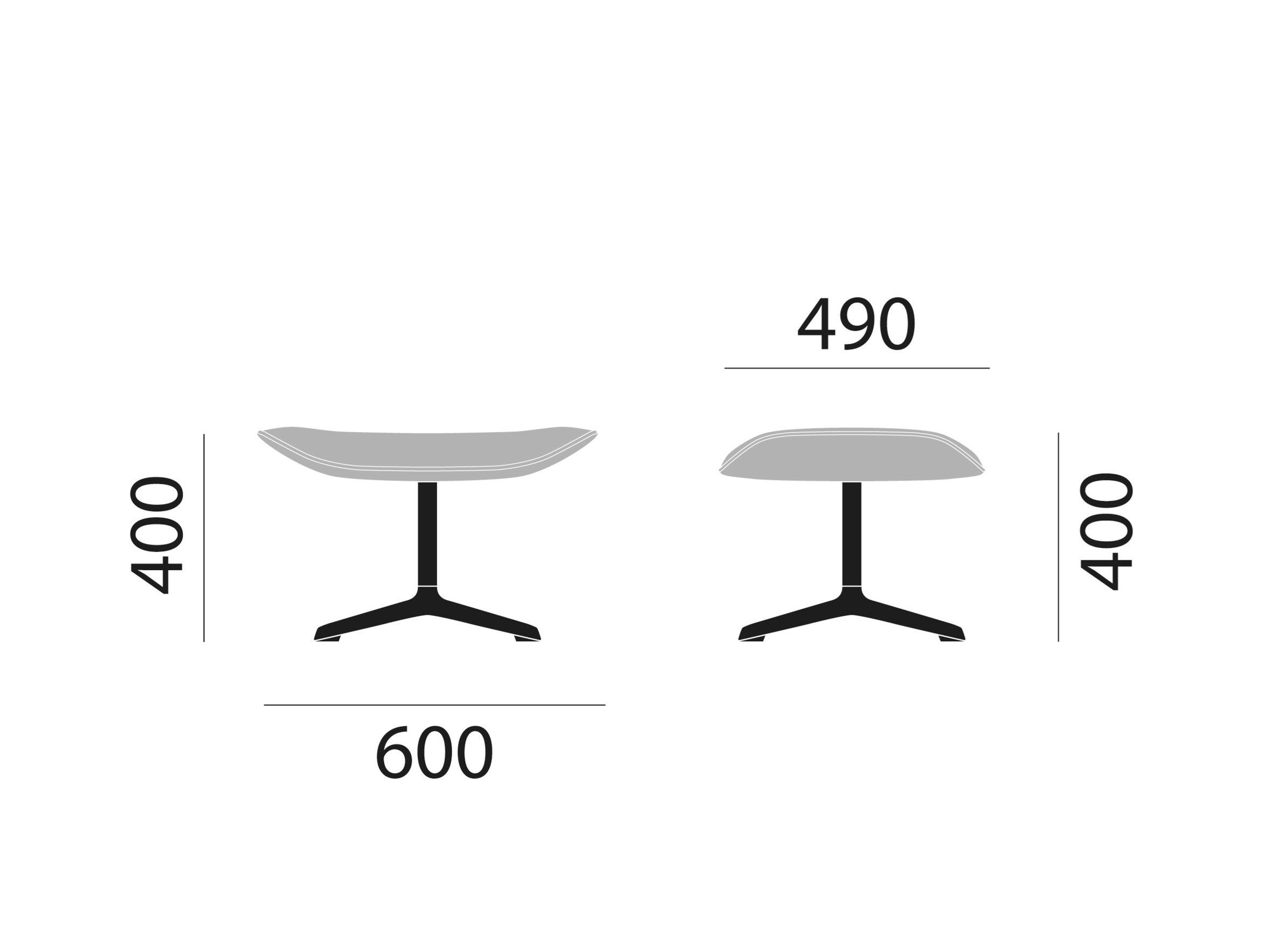 4-спицевая мягкая подставка для ног Brunner ray soft ARCH-00068469 - Вид №2