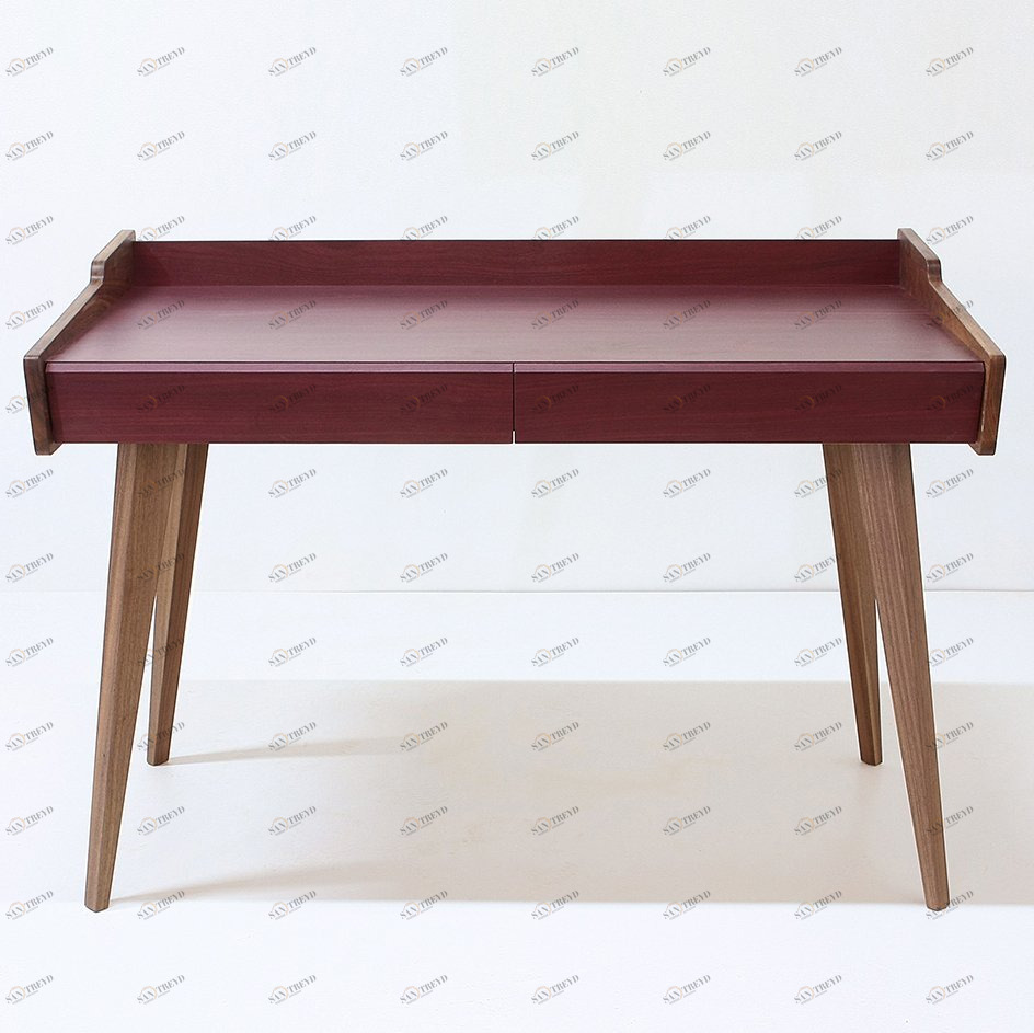 Стол рабочий письменный с 2 ящиками американский орех Amarant ACWD AMARANT 00-3981948 Коричневый;красный 