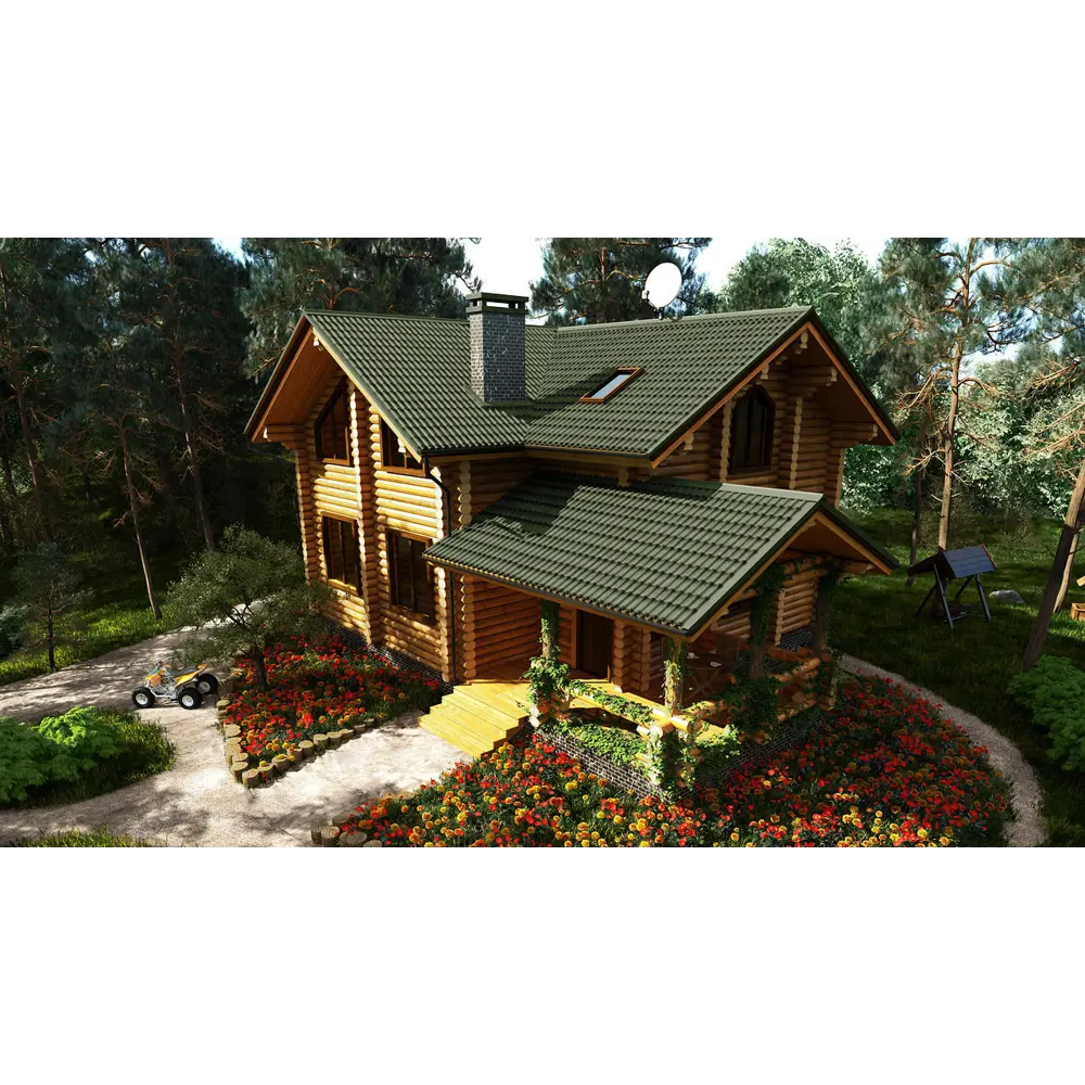 Черепица Ондулин DIY 3x820х1950 мм зеленый ONDULINE STLM-2199323 - Вид №5